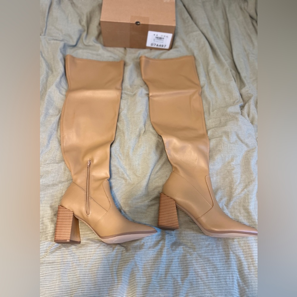 Unbranded Women’s Thigh High Chunky Heel Boot